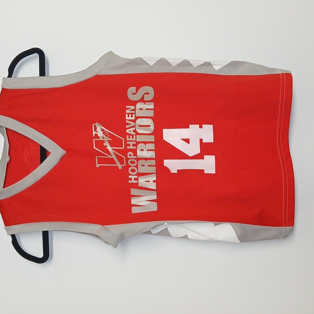 HH Boys Warriors Basketball Jersey and shorts number 14 Size Youth Medium